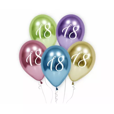 Godan Balony 18-stka platynowe 5 szt.
