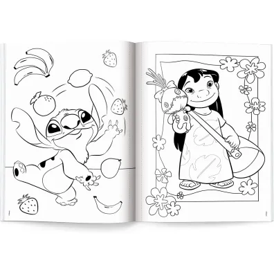 Disney Stich. Megakolorowanka. Brokatowe naklejki