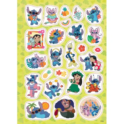 Disney Stich. Megakolorowanka. Brokatowe naklejki