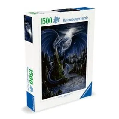 Puzzle 1500 el. Czarny smok Ravensburger