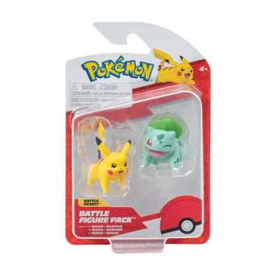 Figurki Bitewne Bulbasaur i Pikachu, figurki