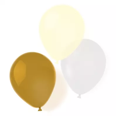 Amscan Balony lateksowe gold brush 25,4cm/10