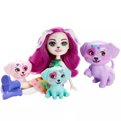 Enchantimals Rodzina Dalmatyczykw HKN14 Mattel