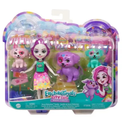 Enchantimals Rodzina Dalmatyczykw HKN14 Mattel