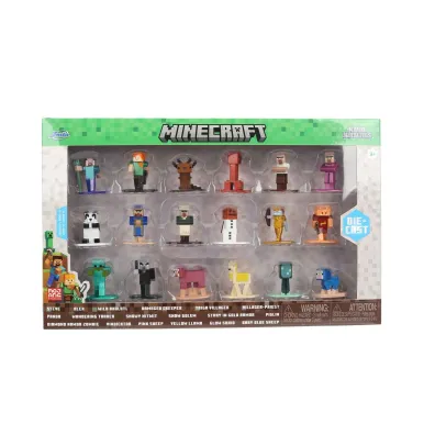 Figurki metalowe Jada Minecraft 4cm 18szt.