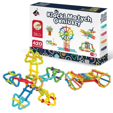 Klocki ma�ych geniuszy Patyki 420 element�w