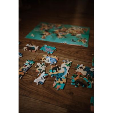 Puzzle edukacyjne z figurkami 3D Dinozaury 6+ Janod