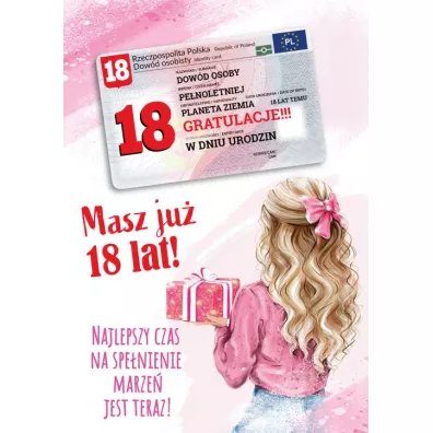 Armin Style KARNET URODZINY 18 B6 Z KOP AS GIFT M-175 FOL