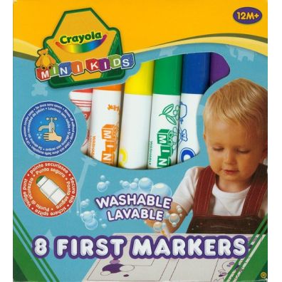Crayola Flamastry zmywalne Mini Kids 8 kolorw