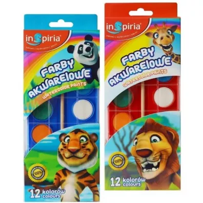 InSpiria Farby akwarelowe 12 kolor�w