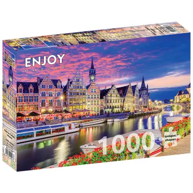 Puzzle 1000 el. Gandawa, Belgia Enjoy
