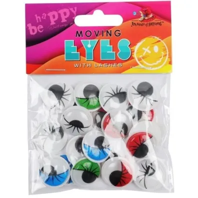 Fresh Oczy samoprzylepne 20mm kolorowe 20 szt
