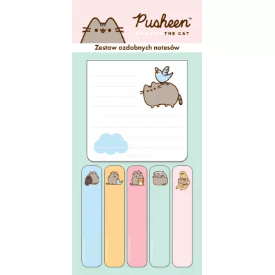 St. Majewski Zak�adki indeksuj�ce z notesem Pusheen