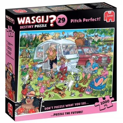 Puzzle 1000 Wasgij Jumbo Retro na kampingu Tm Toys