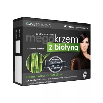 Avet Pharma Mega Krzem z Biotyn� Suplement diety 40 kaps.