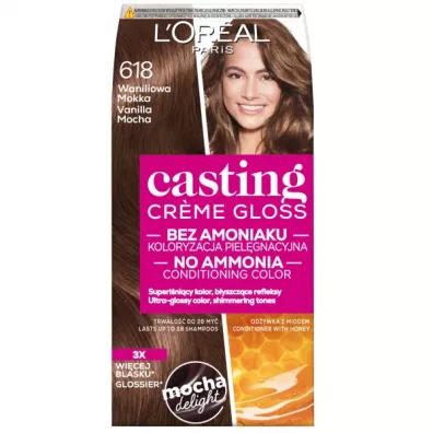 LOreal Paris Casting Creme Gloss farba do w�os�w 618 Waniliowa Mokka