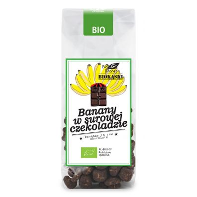 Bio Planet Banany w surowej czekoladzie 100 g Bio