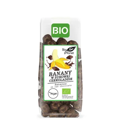 Bio Planet Banany w surowej czekoladzie 100 g Bio