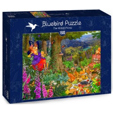 Puzzle 1500 el. Francois Ruyer, Czarownica na pikniku Bluebird Puzzle