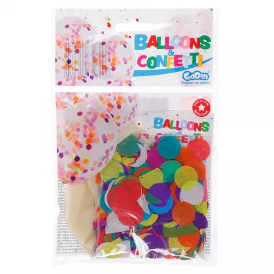 Godan Balon Kolorowe Konfetti 12 cali