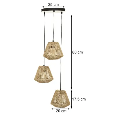 Atmosphera Lampa wiszca Jily potrjna