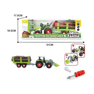 PROMO Mini Farma traktor z przyczep do skrcania Artyk