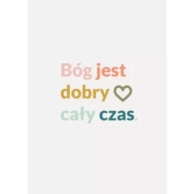 Kartka sk�adana B�g jest dobry