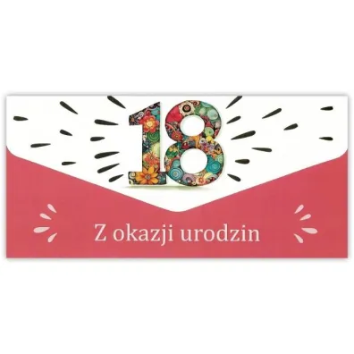 Trend Karnet-koperta Urodziny 18