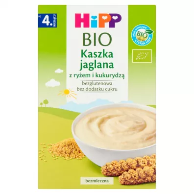 Hipp Kaszka jaglana z ryem i kukurydz po 4. miesicu bezmleczna 200 g Bio