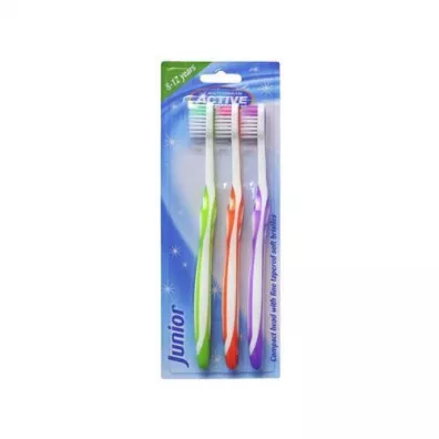 Active Oral Care Junior 8-12 Years szczoteczki do zbw dla dzieci 3 szt.