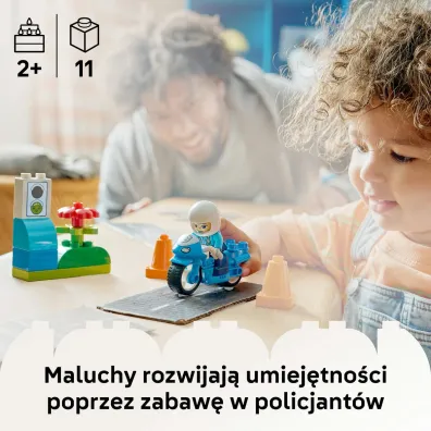 LEGO DUPLO Niebieski motocykl policyjny 10471