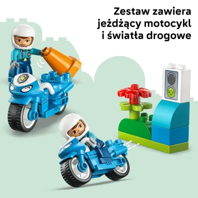 LEGO DUPLO Niebieski motocykl policyjny 10471