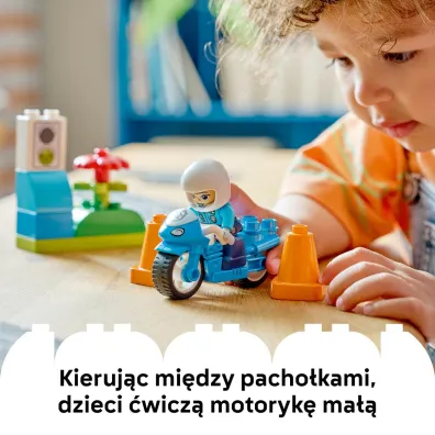 LEGO DUPLO Niebieski motocykl policyjny 10471