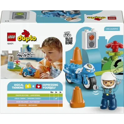 LEGO DUPLO Niebieski motocykl policyjny 10471
