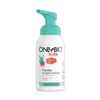 OnlyBio Kids pianka do higieny intymnej dla chopcw od 3. roku ycia 300 ml