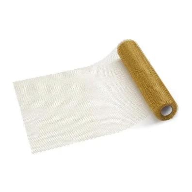 PartyDeco Bie�nik siatka z�oty 0,36x9m