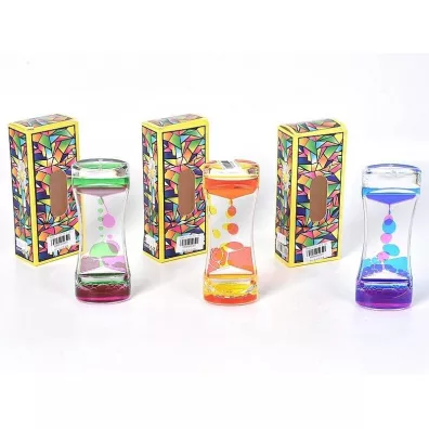Klepsydra z p�ynnym �elem 14x5x3cm MIX Adar