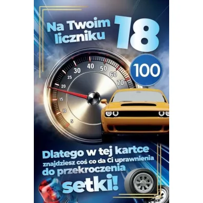 Yeku Karnet Prawo Jazdy 18 urodziny m�skie