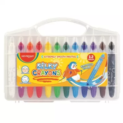 Keyroad Kredki elowe Smoozy Craft zmywalne 12 szt.
