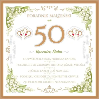 AbCard Kartka z okazji 50 rocznicy �lubu KWR03