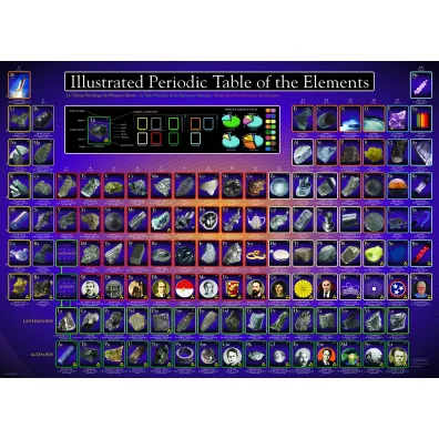 Puzzle 1000 el. Ilustrowany uk�ad pierwiastk�w Eurographics