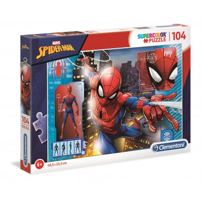 Puzzle 104 el. Supercolor. Spider-man Clementoni