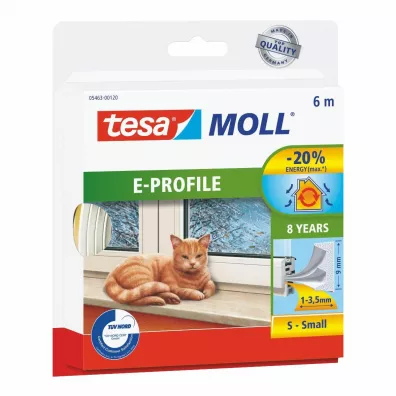 Tesa Uszczelka biaa e - 6m 9mm