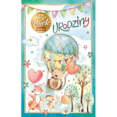 AbCard Kartka okoliczno�ciowa Urodziny (wymienne cyfry)