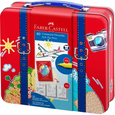 Faber-Castell Flamastry Connector walizka 40 szt.