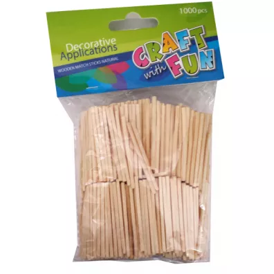 Craft with Fun Drewniane patyczki naturalne 1000 szt.