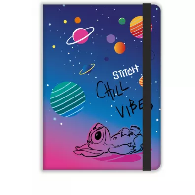 Notes A5 Disney Black Stitch 3 z gumk� linia 80 kartek