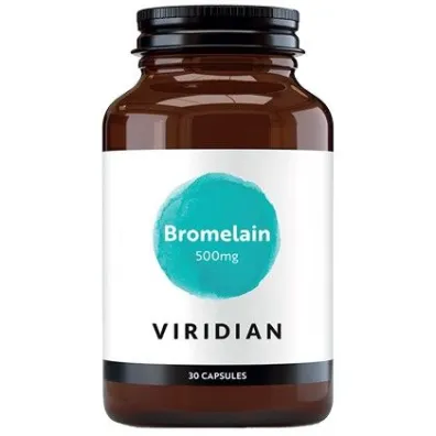 Viridian Bromelain - suplement diety 30 kaps.