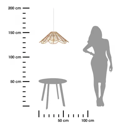 Atmosphera Lampa wiszca Folk 58 cm