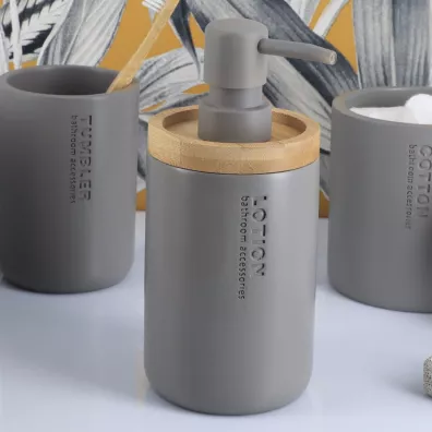 Tendance Dozownik na mydo Loudis Grey Szary 280 ml